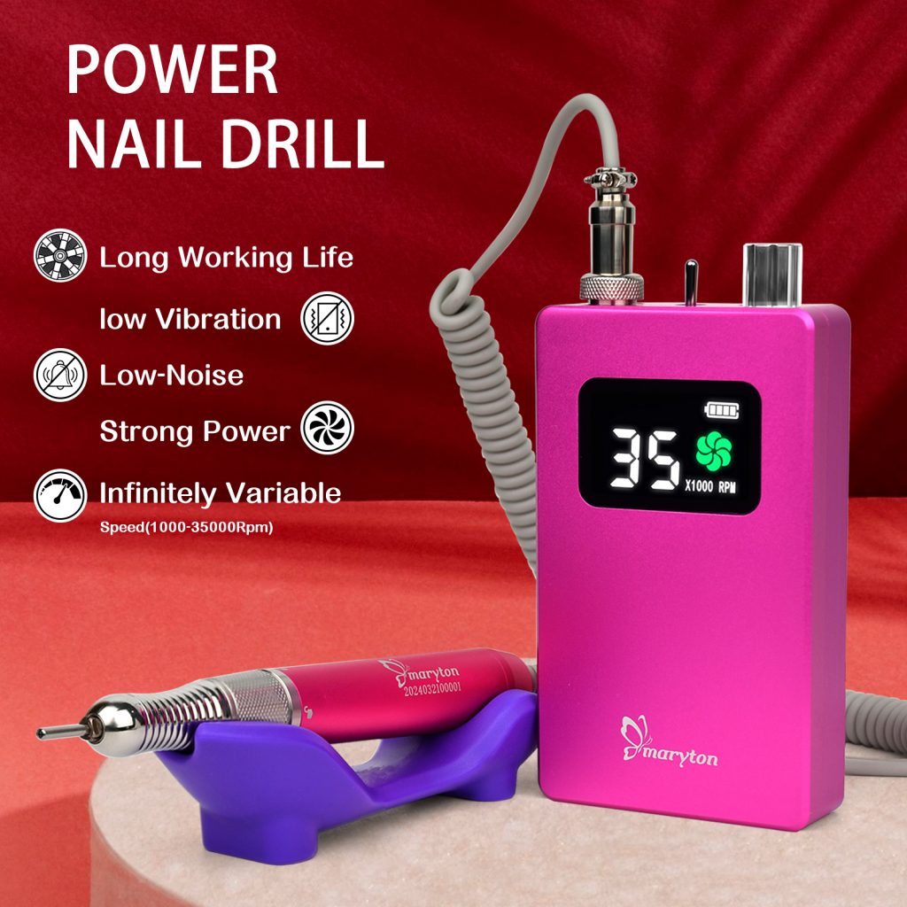 Chargeable Brushless 35000 RPM Motor Portable Design Electric Nail Drill